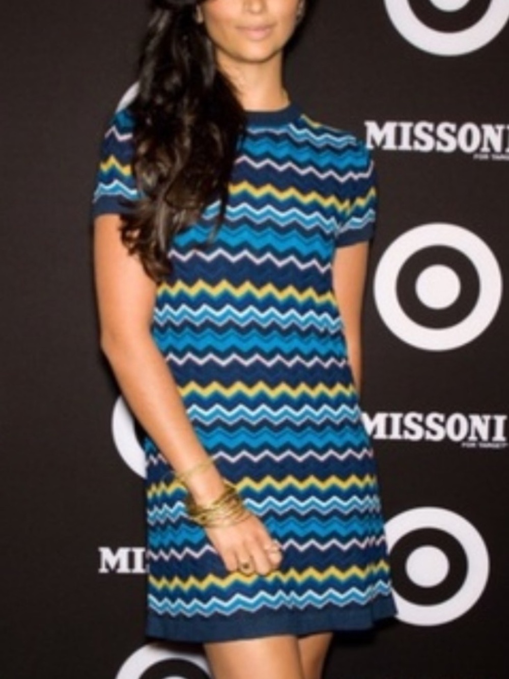 Missoni X Target Chevron Mini Dress Sz Medium Shift Silhouette Pullover Styling